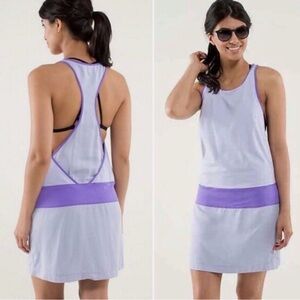 NWOT Lululemon Blissed Out Tennis Dress Cool Breeze Purple Beach Coverup Sz6